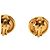 Orecchini a clip rotondi Chanel CC placcati oro D'oro - vista 3