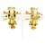 Orecchini a clip Chanel CC placcati oro D'oro - vista 4