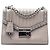 Bolso bandolera Prada Studded Glace Calf Sound Lock gris