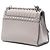 Bolso bandolera Prada Studded Glace Calf Sound Lock gris - vista 2