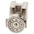 Green Hermès Palladium Plated Enamel Cage dH Cube Push Back Earrings  - view 3