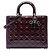 Borsa Lady Dior Large in vernice cannage rosso