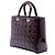 Borsa Lady Dior Large in vernice cannage rosso - vista 2
