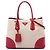 Doppia borsa Prada Large Saffiano Trimmed Canapa Beige