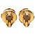 Chanel Gold Plated Triple CC Perlen Clip-Ohrringe Golden - Ansicht 2