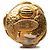 Chanel Gold Plated Triple CC Perlen Clip-Ohrringe Golden - Ansicht 3