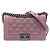 Le Boy Bolsa transversal Chanel Old Medium Boy Flap em couro de bezerro acolchoado e amassado com tachas rosa