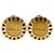 Orecchini a clip Chanel CC fiore placcati oro D'oro