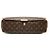Borsa a tracolla Louis Vuitton Monogram Abbesses marrone - vista 3