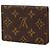 Tarjetero Monogram marrón Louis Vuitton Castaño - vista 2