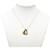 Collier pendentif O Kelly en cuir Swift plaqué or Gold Hermès Doré  - vue 6