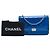 Borsa a tracolla Chanel Boy Wallet on Chain in vernice trapuntata blu - vista 7