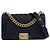 Borsa a tracolla Chanel Boy Flap in pelle Caviar trapuntata blu Old Medium