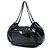 Bolso Tote Chanel Accordion Camellia en charol negro - vista 2