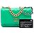 Wallet On Chain Grüner Chanel gesteppter Lammleder 19 Satchel mit Kette - Ansicht 7
