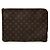 Clutch Louis Vuitton Monogram Etui Voyage MM Marrone