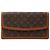 Clutch Louis Vuitton Monogram Pochette Dame GM marrone