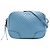 Borsa a tracolla blu Gucci Microguccissima Bree