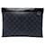 Clutch Louis Vuitton Monogram Eclipse Discovery GM nera Nero