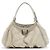 Borsa a tracolla Gucci Guccissima Abbey D Ring bianca Bianco