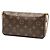 Borsa a tracolla Louis Vuitton Monogram Pochette Felicie Marrone - vista 2