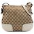 Borsa a tracolla Gucci GG Canvas Web Princy beige