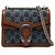 Borsa a tracolla Gucci Small GG Denim Dionysus blu