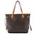 Borsa Tote Louis Vuitton Monogram Neverfull MM marrone