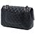 Borsa a tracolla Chanel Medium Classic Lambskin Valentines Heart Charms Single Flap nera Nero - vista 2