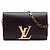 Borsa a tracolla Louis Vuitton Louise Chain GM in pelle viola Porpora