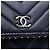 Wallet On Chain Borsa a tracolla Chanel CC Chevron in agnello borchiato blu - vista 5