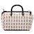 Bow Borsa Prada in tela marrone con fiocco e manico clochette