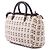 Bow Borsa Prada in tela marrone con fiocco e manico clochette - vista 2