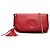 Borsa a tracolla Gucci Soho Medium in pelle rossa con catena Rosso