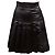 Falda plisada de seda negra Chanel Talla FR 34 Negro