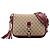 Borsa a tracolla Gucci GG Canvas Marrakech rossa Rosso