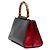 Borsa Gucci Mini Nappa Bamboo Web Nymphaea nera Nero - vista 2