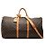 Borsa da viaggio marrone Louis Vuitton Monogram Keepall Bandouliere 60