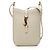 Mini borsa a tracolla verticale Le 5 a 7 in pelle di vitello liscia bianca Saint Laurent Bianco