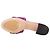 Sandali con tacco in rafia e pelle metallizzata viola Jimmy Choo Taglia 39.5 - vista 5