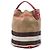 Borsa a secchiello e borsa a mano Burberry Medium Mega Check Canvas Ashby marrone - vista 2