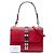 Borsa Prada City Elektra in vitello e Saffiano borchiata rossa Rosso - vista 7