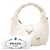 Borsa satchel Prada Mini Nappa Soft Padded bianca Bianco - vista 7