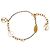 Bracciale Logomania in ottone placcato oro Louis Vuitton Gold D'oro
