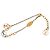 Bracciale Logomania in ottone placcato oro Louis Vuitton Gold D'oro - vista 4