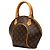 Borsa Louis Vuitton Monogram Ellipse PM Marrone - vista 2