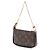 Borsa Louis Vuitton Monogram Mini Pochette Accessoires marrone - vista 2