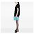 Clutch Chanel Medium Tweed Deauville O Case Blu - vista 6