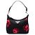 Borsa a tracolla Prada Tessuto Stampato Rose nera Nero