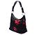 Borsa a tracolla Prada Tessuto Stampato Rose nera Nero - vista 2